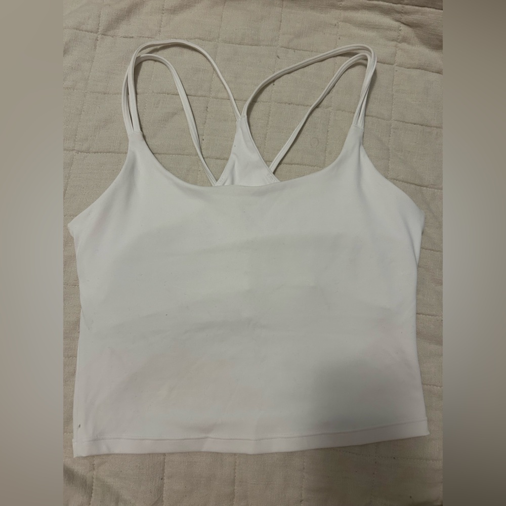 Fabletics White Bandeau Top
